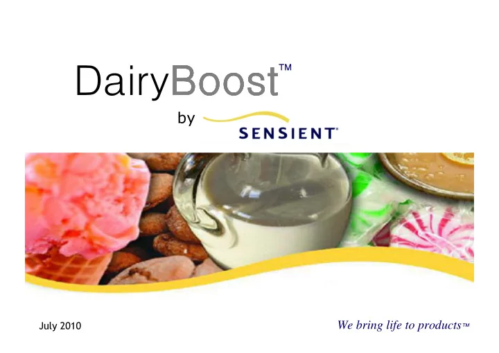 by we bring life to products