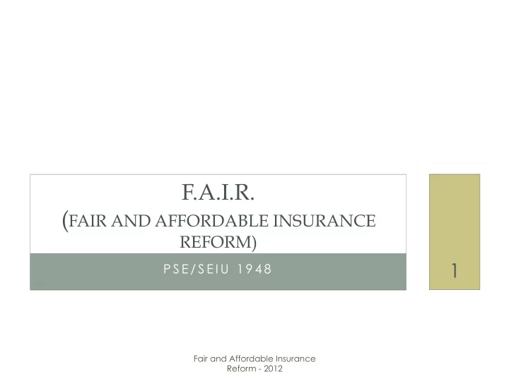 f a i r