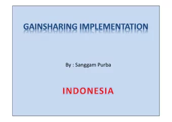 By : Sanggam Purba  WAGES AND PRODUCTIVITY  IN INDONESIAN  AN LAW No.13/2003  Minimum Wage Setting