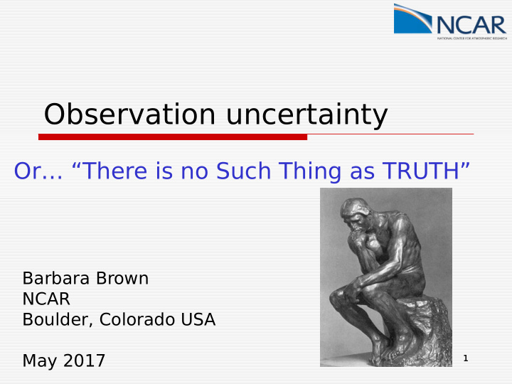 observation uncertainty