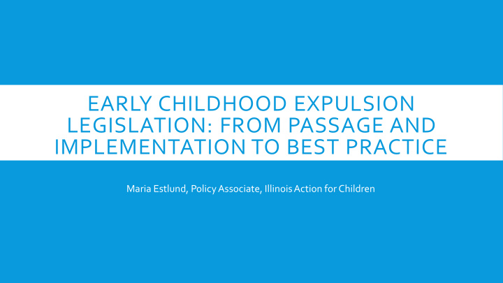 early childhood expulsion