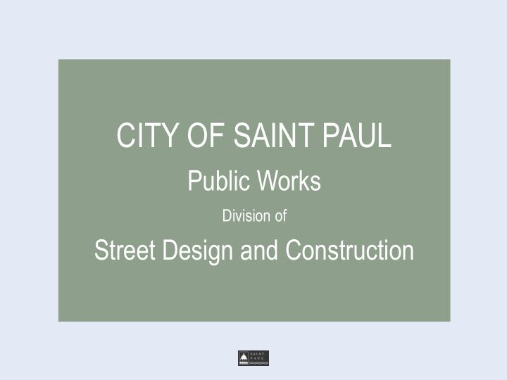 city of saint paul