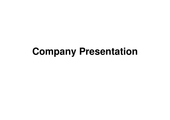 company presentation listen and complete the following