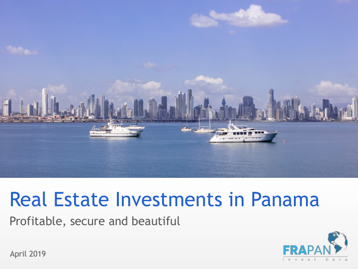 real estate investments in panama