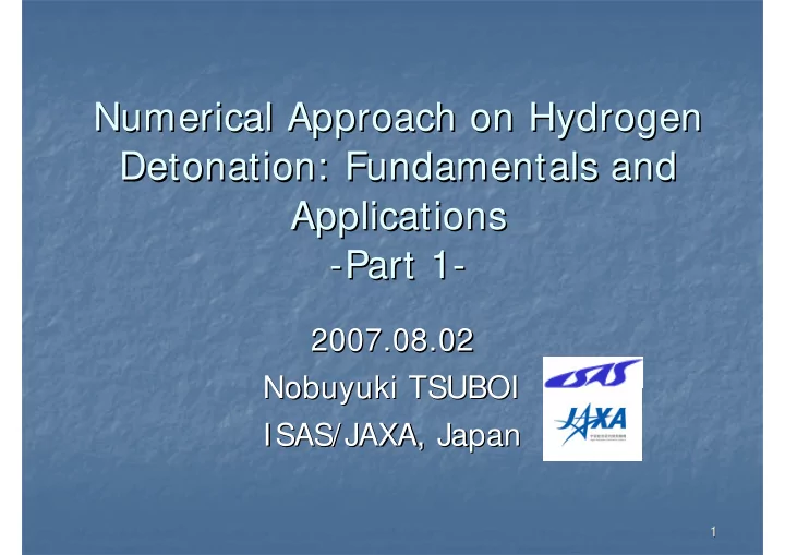 numerical approach on hydrogen numerical approach on