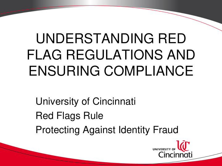 understanding red flag regulations and ensuring compliance