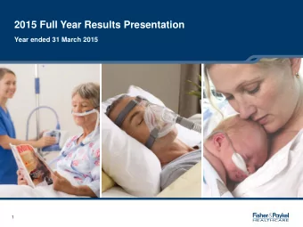 2015 Full Year Results Presentation  Year ended 31 March 2015  1  Full Year Result Highlights  12