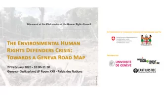 Programme  Enteng Bautista, Kalikasan Peoples Network, Philippines  Selen atalyrekli,