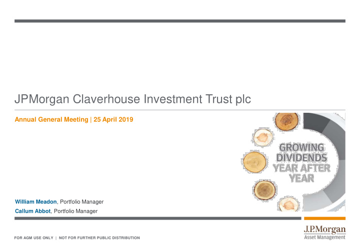 jpmorgan claverhouse investment trust plc