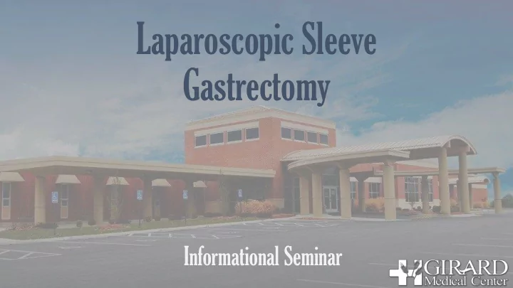 laparoscopic sleeve gastrectomy