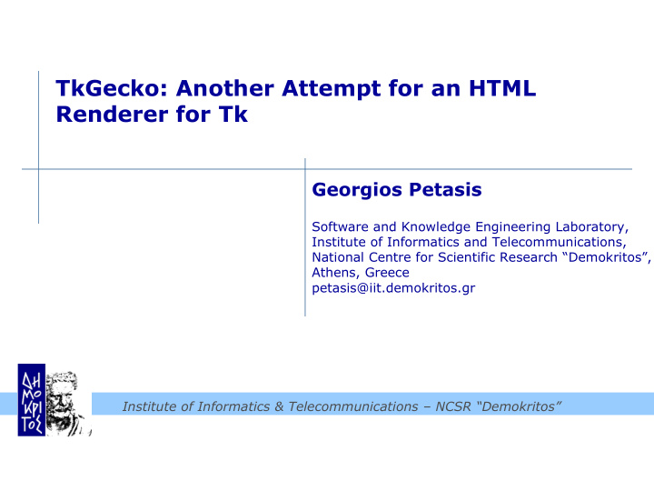 tkgecko another attempt for an html renderer for tk