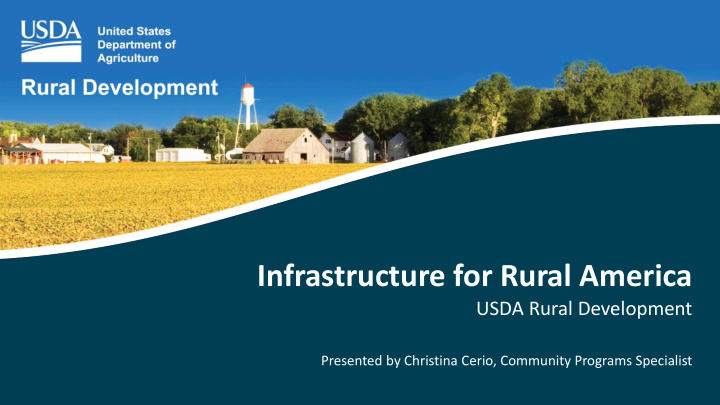 infrastructure for rural america