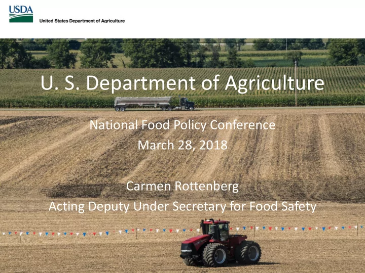 u s department of agriculture