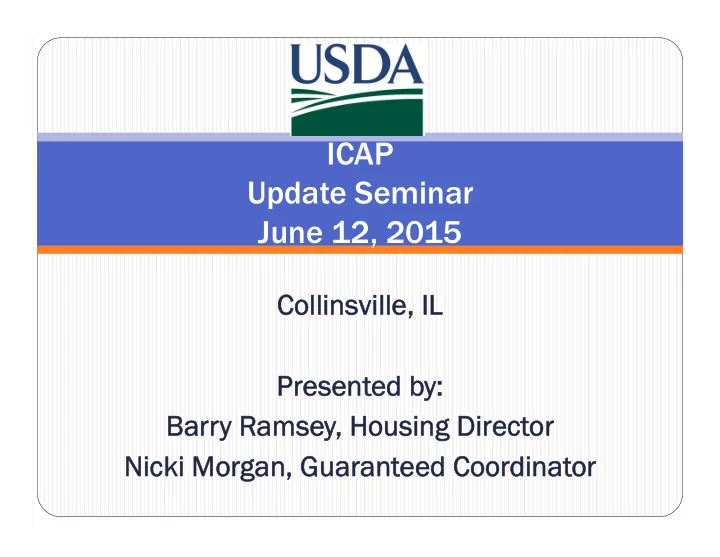 icap update seminar june 12 2015