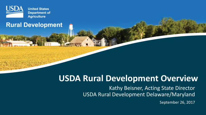 usda rural development overview