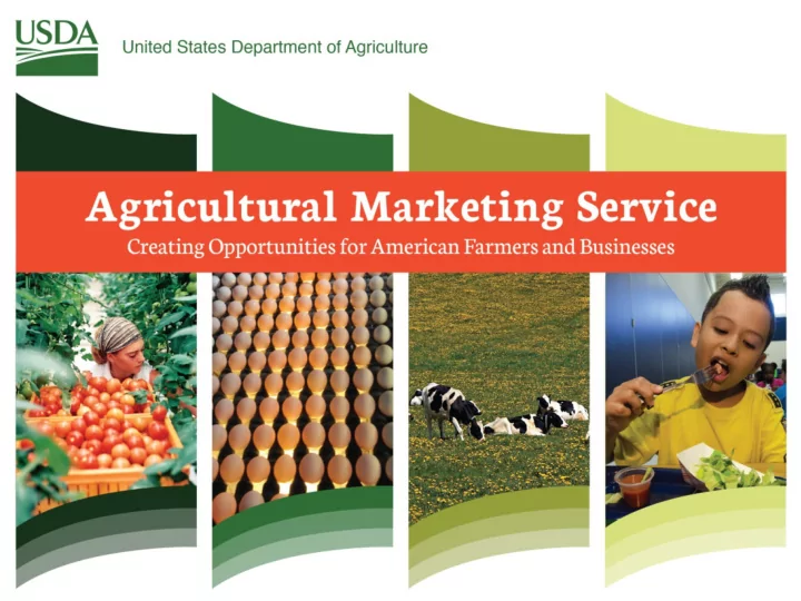 farmers market and local food promotion program project