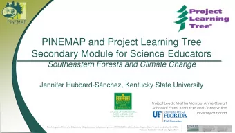Secondary Module for Science Educators  Southeastern Forests and Climate Change  Jennifer