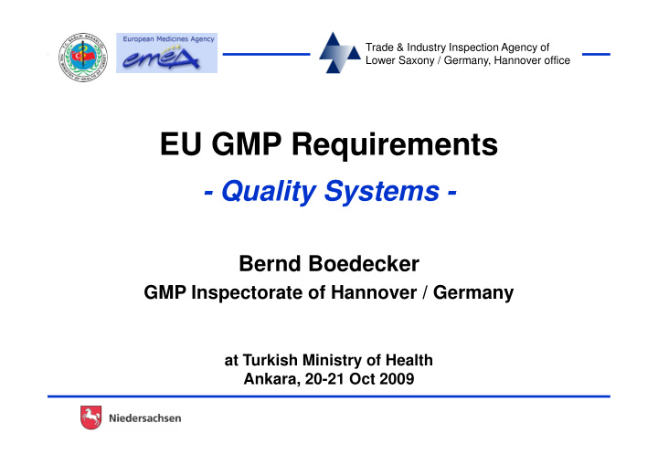 eu gmp requirements