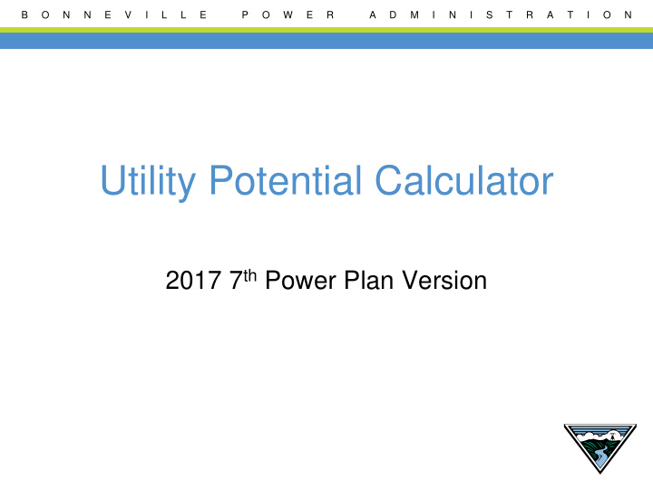 utility potential calculator