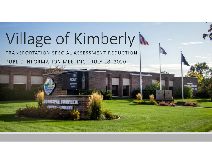 village of kimberly