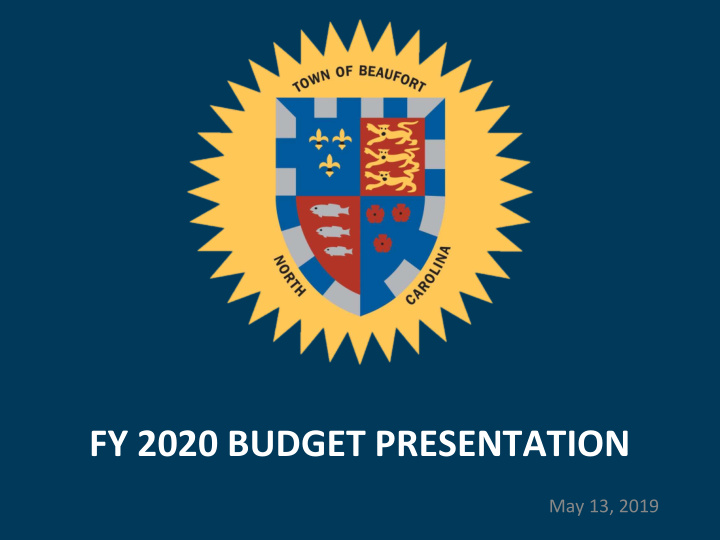 fy 2020 budget presentation