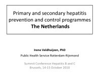primary and secondary hepatitis