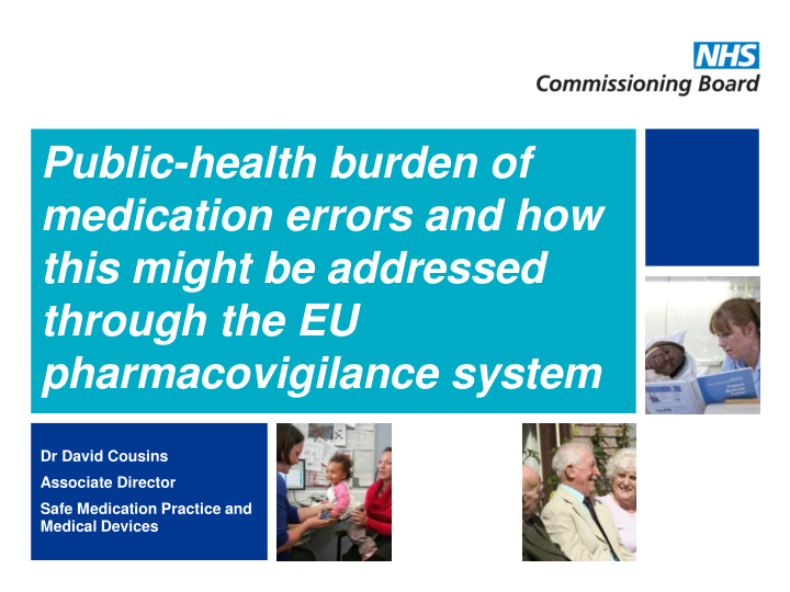 public health burden of medication errors and how this