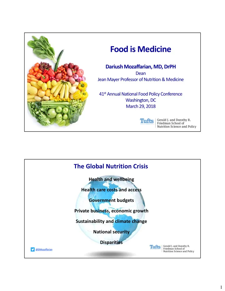 food is medicine