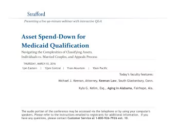 Asset Spend-Down for  Medicaid Qualification  Navigating the Complexities of Classifying Assets,