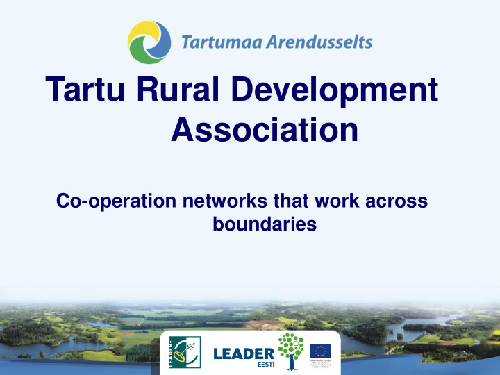 tartu rural development