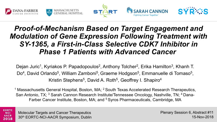 proof of mechanism based on target engagement and