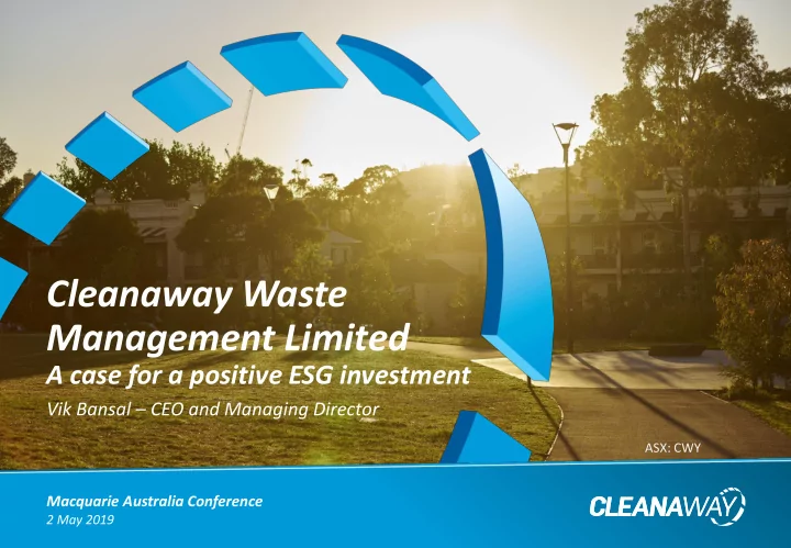 cleanaway waste
