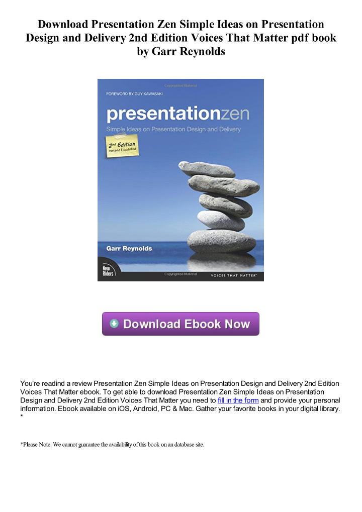 download presentation zen simple ideas on presentation
