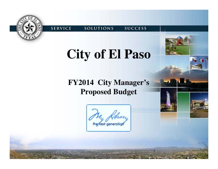 city of el paso city of el paso