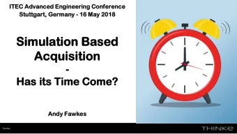 Si  Simu  mulatio  lation  n Ba  Base  sed  Ac  Acqu  quisition  sition  -  Has i  s its  s Tim