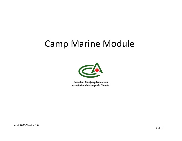 camp marine module camp marine module