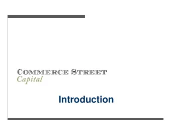 Introduction  Sealy Strategic Equity Partners, L.P.  (SSEP) Fund Sealy Strategic Equity Partners