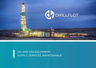 OIL AND GAS EQUIPMENT.  SUPPLY, SERVICES, MAINTENANCE.  CONTENT  1  CONTENT  2 - 3  ABOUT COMPANY
