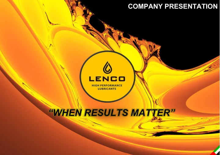 when results matter