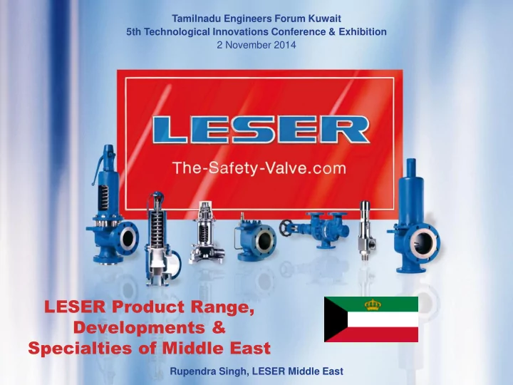 leser product range