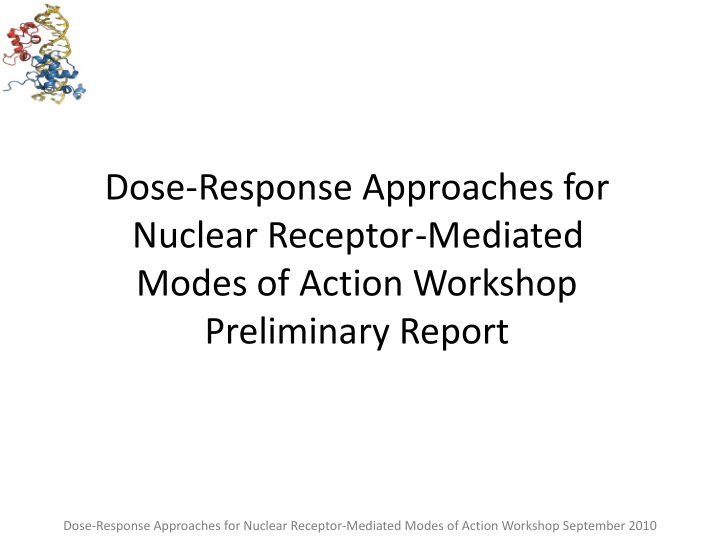 dose response approaches for nuclear receptor mediated