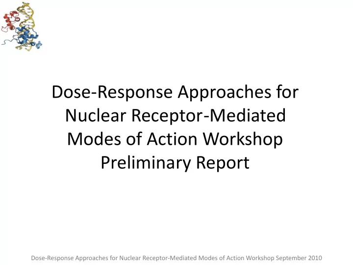 dose response approaches for nuclear receptor mediated