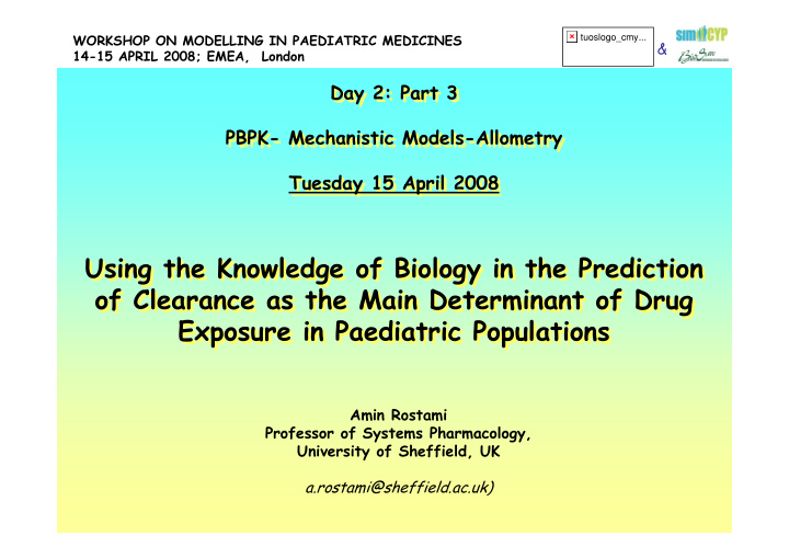 using the knowledge of biology in the prediction using
