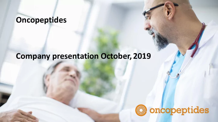 company presentation october 2019