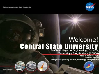 Central State University  Profile College on Engineering , Science,  Technology &amp; Agriculture