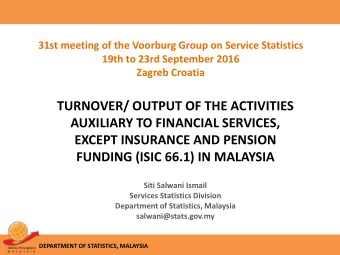 TURNOVER/ OUTPUT OF THE ACTIVITIES  AUXILIARY TO FINANCIAL SERVICES,  EXCEPT INSURANCE AND PENSION