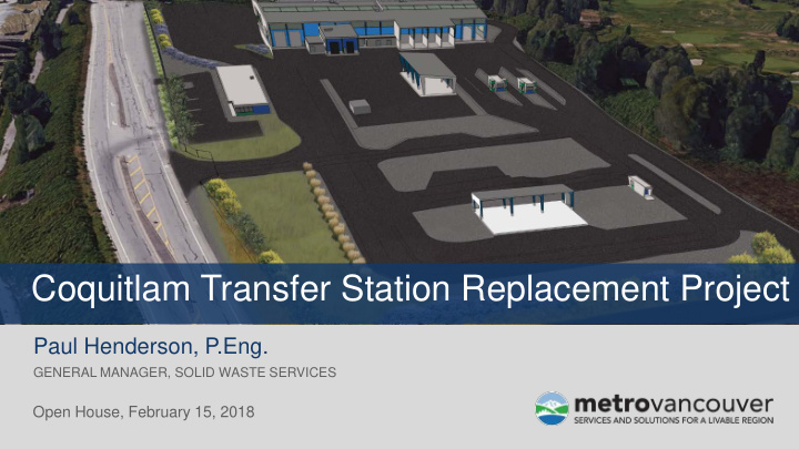 coquitlam transfer station replacement project