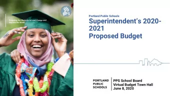 Superintendents 2020-  Preparing Our Students to Lead Change and  Improve the World.  2021