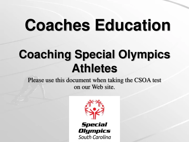 coaches education