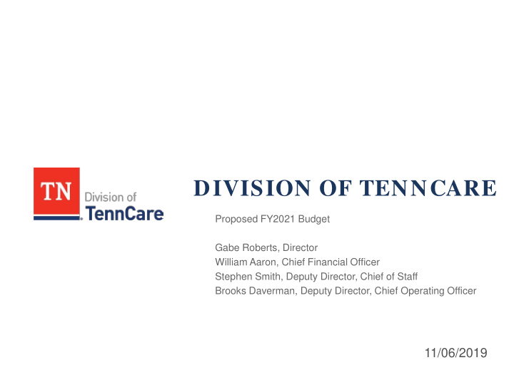 division of tenncare